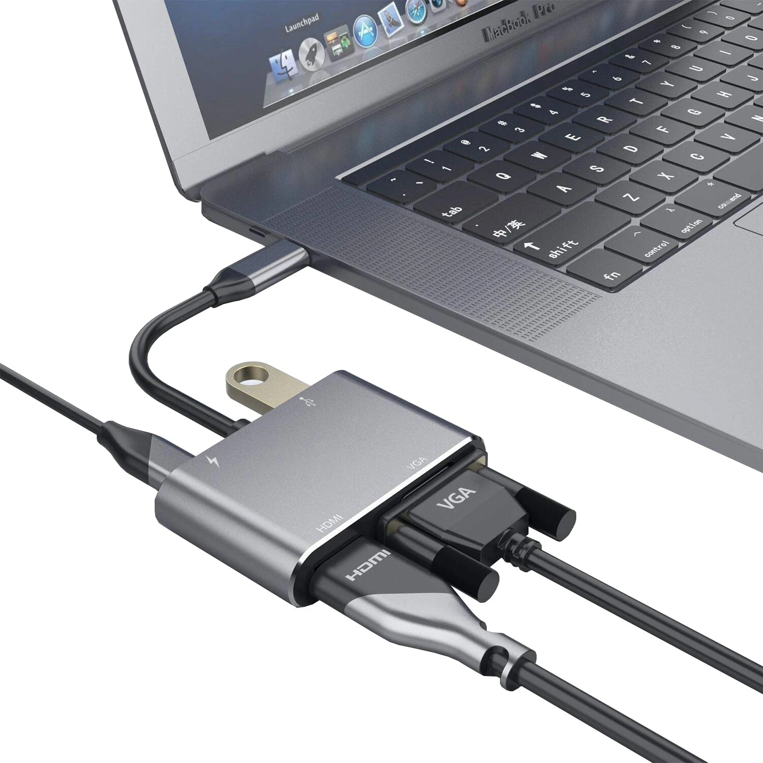 USB C Hub 4K HDMI Adapter With Multiport Thunderbolt