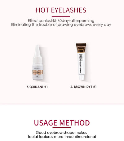 ICONSIGN Lash Lift and Tint Kit Professional Eyelash Lifting Tint Brow Lamination Dye Eye Makeup Tools