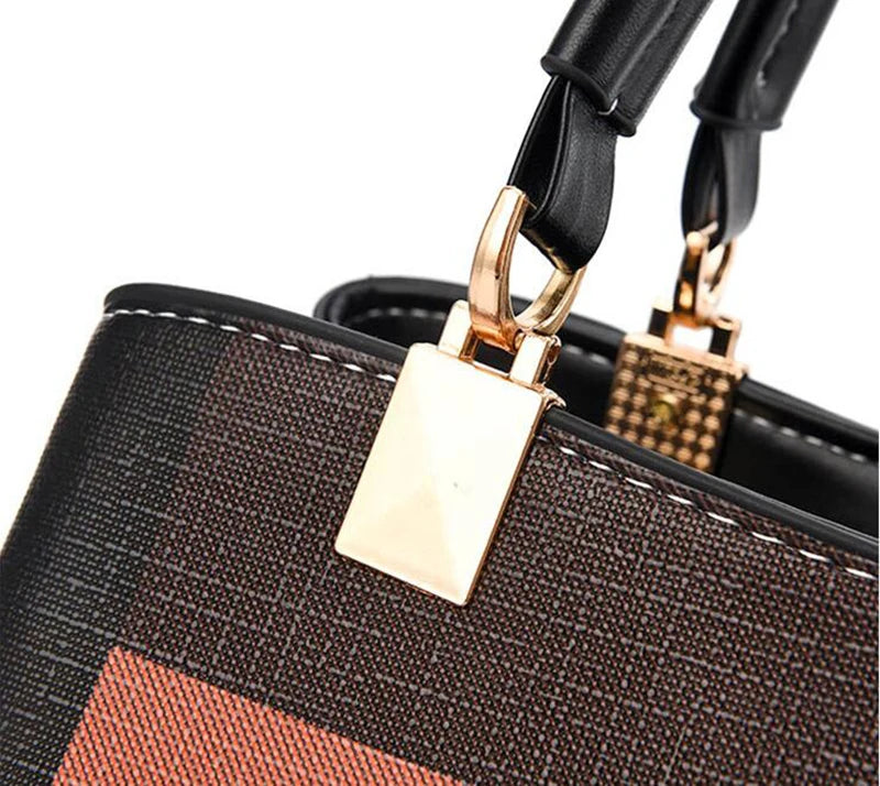 PU Leather Crossbody Handbag For Women With Zipper - Smarsty