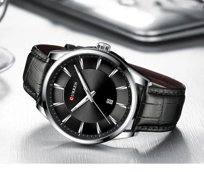 CURREN Luxury Quartz Watch for Men with Leather Strap - Smarsty