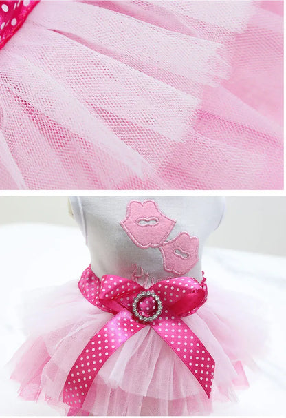 Spring Dog Lace Dress Pet Dog Clothes For Small Dog Party Birthday Wedding  Dress Puppy Costume  Pet Clothes - Smarsty
