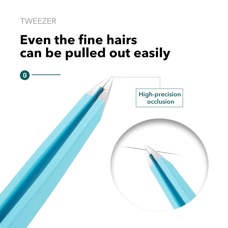 MR Green Stainless Steel Eyebrow Tweezers for Precision Hair Removal - Smarsty