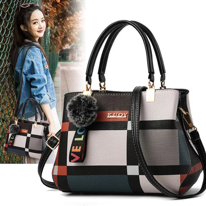PU Leather Crossbody Handbag For Women With Zipper - Smarsty