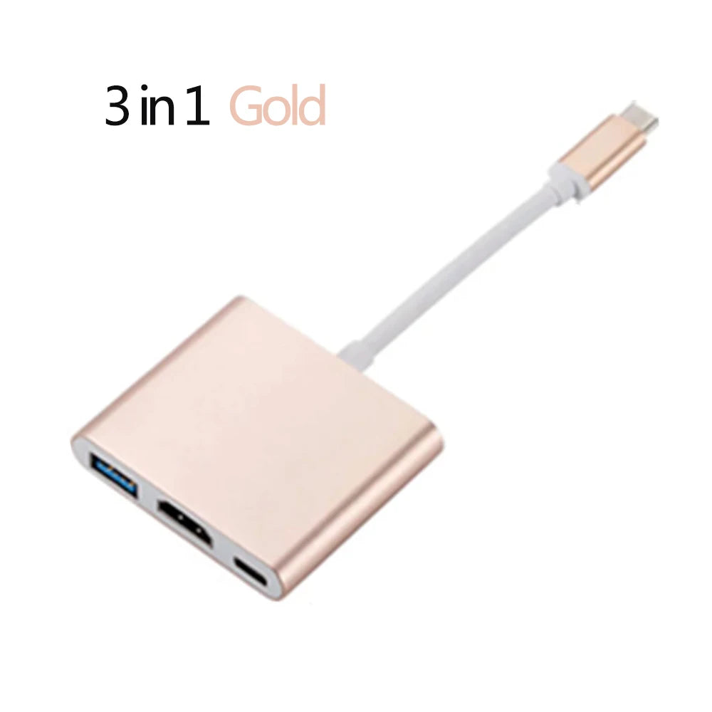 USB C Hub 4K HDMI Adapter With Multiport Thunderbolt