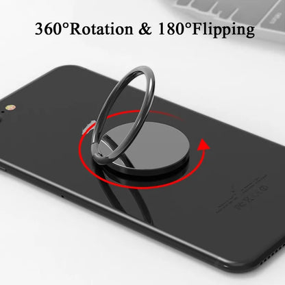 Spin Rotatable Phone Holder With Magnetic Finger Ring Stand - Smarsty