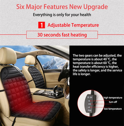 12V Car Heated Seat Cushion For Fast Warmth Winter Drives - Smarsty