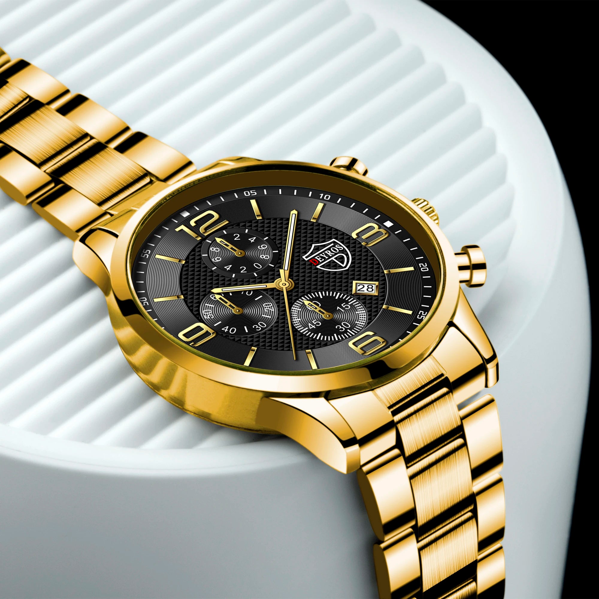 Luxury Stainless Steel Quartz Watch for Men - Smarsty