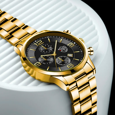 Luxury Stainless Steel Quartz Watch for Men - Smarsty