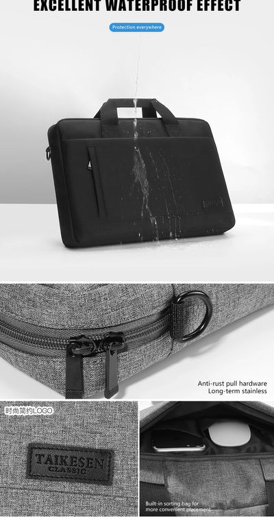Durable Canvas Laptop Sleeve Case With Zipper Closure - Smarsty
