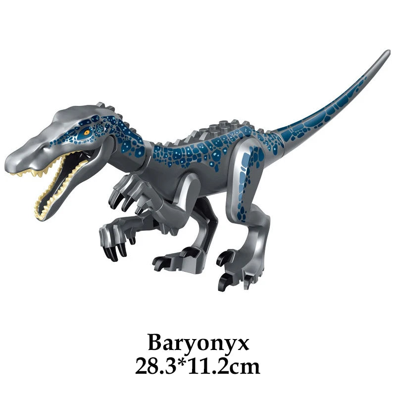 Jurassic Dinosaur World Brutal Raptor T-Rex Triceratops Indominus Rex Model Building Blocks Dino Velociraptor Figure Bricks Toys