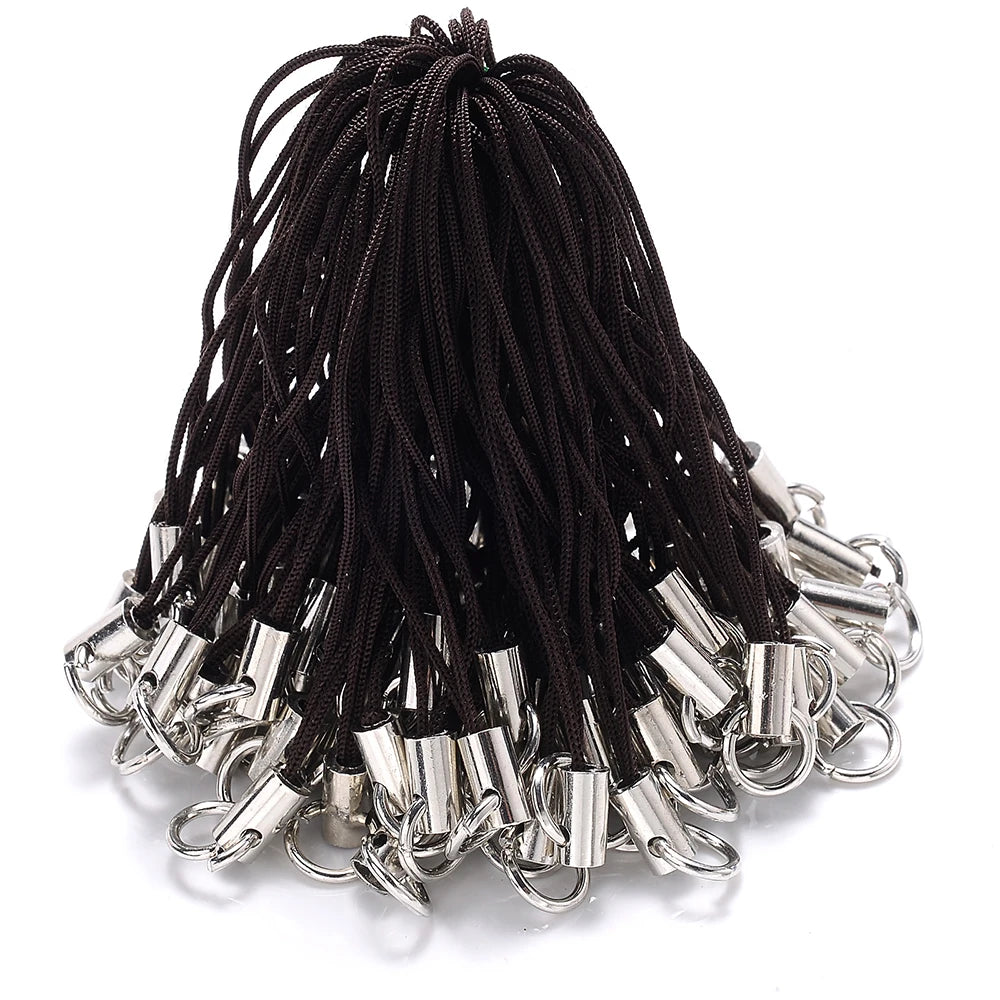 50pcs Mixed Color Lanyard Cord Pack With Jump Rings - Smarsty