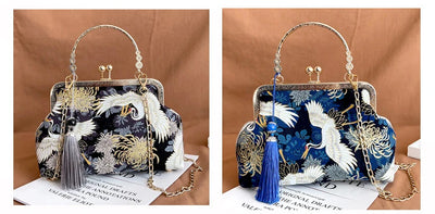Vintage Fringe Shoulder Bag With Chain Crossbody Small - Smarsty