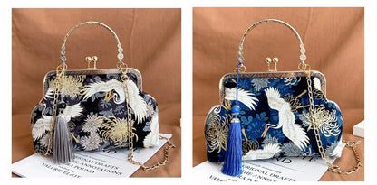 Vintage Fringe Shoulder Bag With Chain Crossbody Small - Smarsty