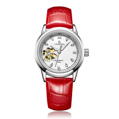 Women’s Waterproof Automatic Mechanical Watch with Diamond Design - Smarsty