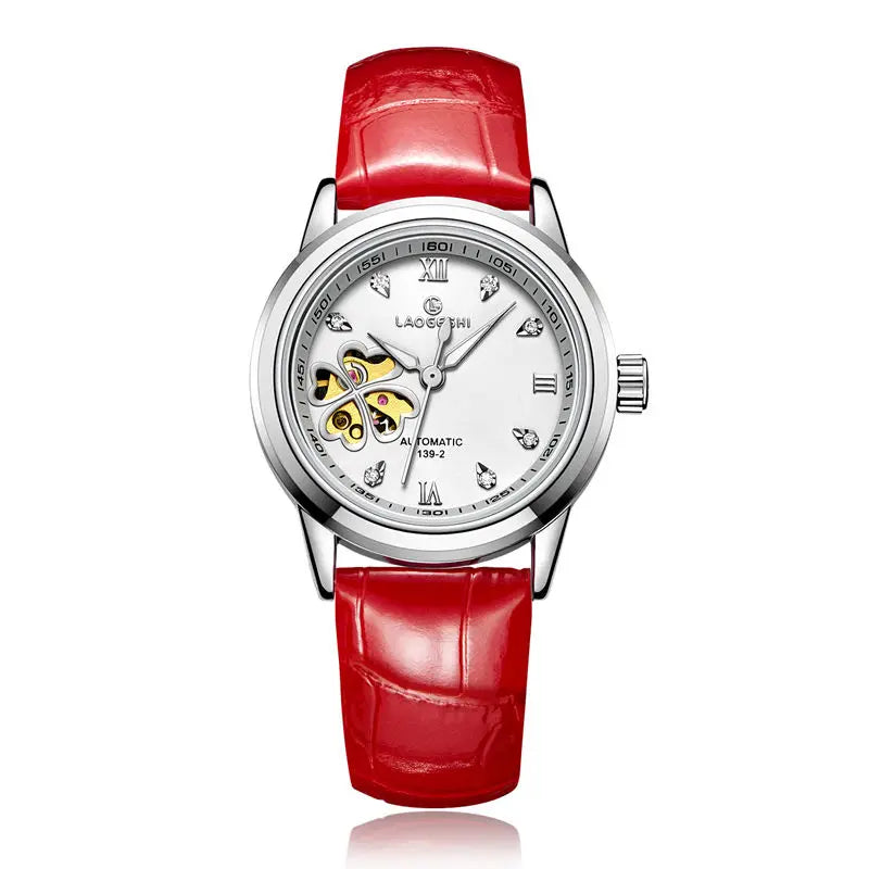 Women’s Waterproof Automatic Mechanical Watch with Diamond Design - Smarsty