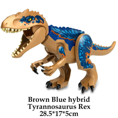 Jurassic Dinosaur World Brutal Raptor T-Rex Triceratops Indominus Rex Model Building Blocks Dino Velociraptor Figure Bricks Toys
