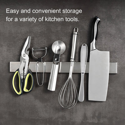 40CM 50CM Stainless Steel Knife Stand Magnetic Knife Holder Wall Block Storage Rack for Knives Kitchen Accessories Organizer by Smarsty