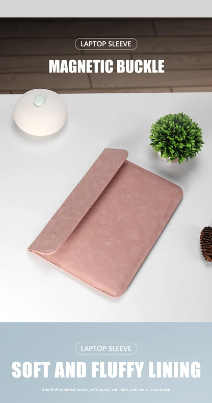 Universal Laptop Sleeve With Soft PU Protection 11 16 Inch