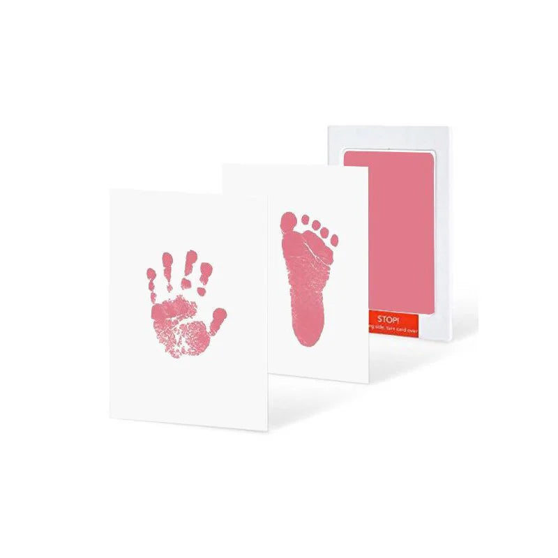 No Touch Baby Hand Footprint Kit Safe Ink Pad Souvenir - Smarsty
