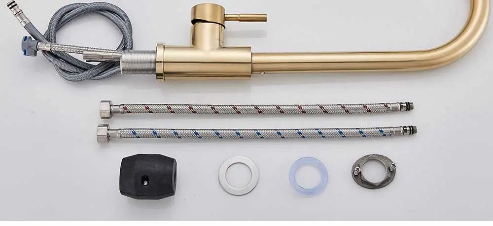 Rozin Chrome Kitchen Faucet with Pull Out Sprayer - Smarsty