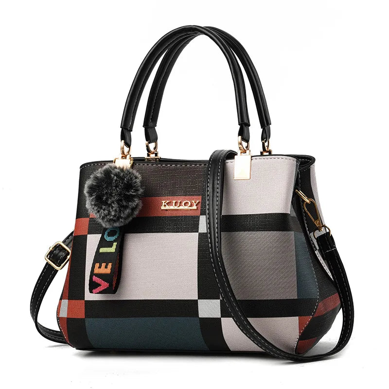 PU Leather Crossbody Handbag For Women With Zipper - Smarsty