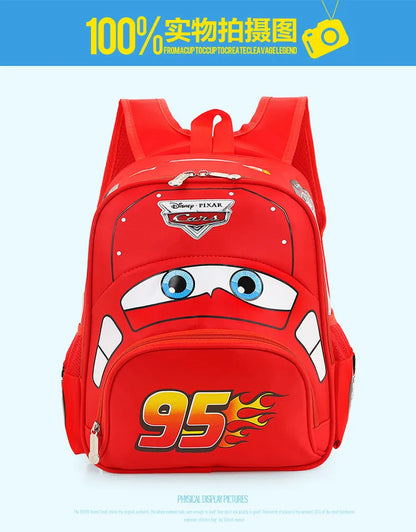 Car Theme Kids Backpack Safe Lightweight Kindergarten Bag - Smarsty