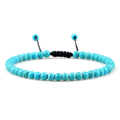 Adjustable Lava Stone Beaded Bracelet for Chakra Healing - Smarsty