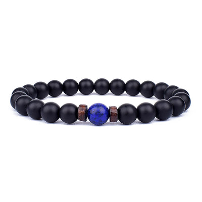 Volcanic Stone Bracelet for Men with Mood Tracking Feature - Smarsty