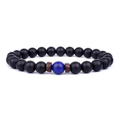 Volcanic Stone Bracelet for Men with Mood Tracking Feature - Smarsty