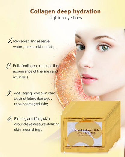 Crystal Collagen Gold Eye Masks for Dark Circles - Smarsty