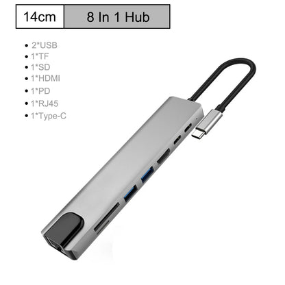 USB C Hub 4K HDMI Adapter With Multiport Thunderbolt