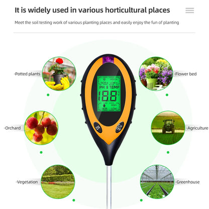 5 in 1 Soil Tester for Accurate Plant Care - Smarsty