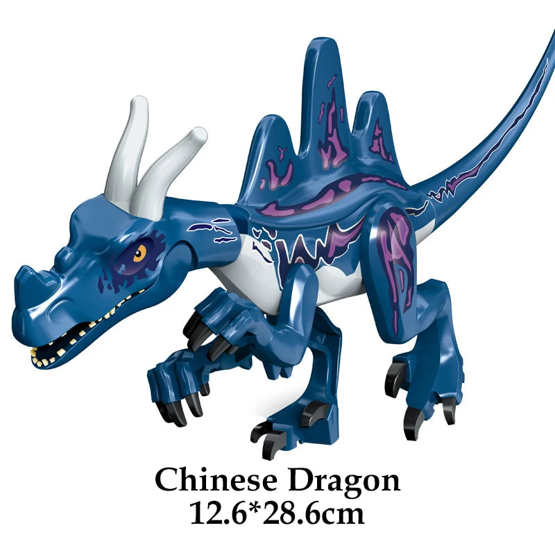 Jurassic Dinosaur World Brutal Raptor T-Rex Triceratops Indominus Rex Model Building Blocks Dino Velociraptor Figure Bricks Toys