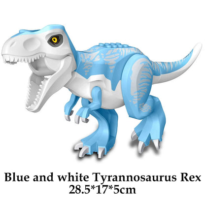 Jurassic Dinosaur World Brutal Raptor T-Rex Triceratops Indominus Rex Model Building Blocks Dino Velociraptor Figure Bricks Toys