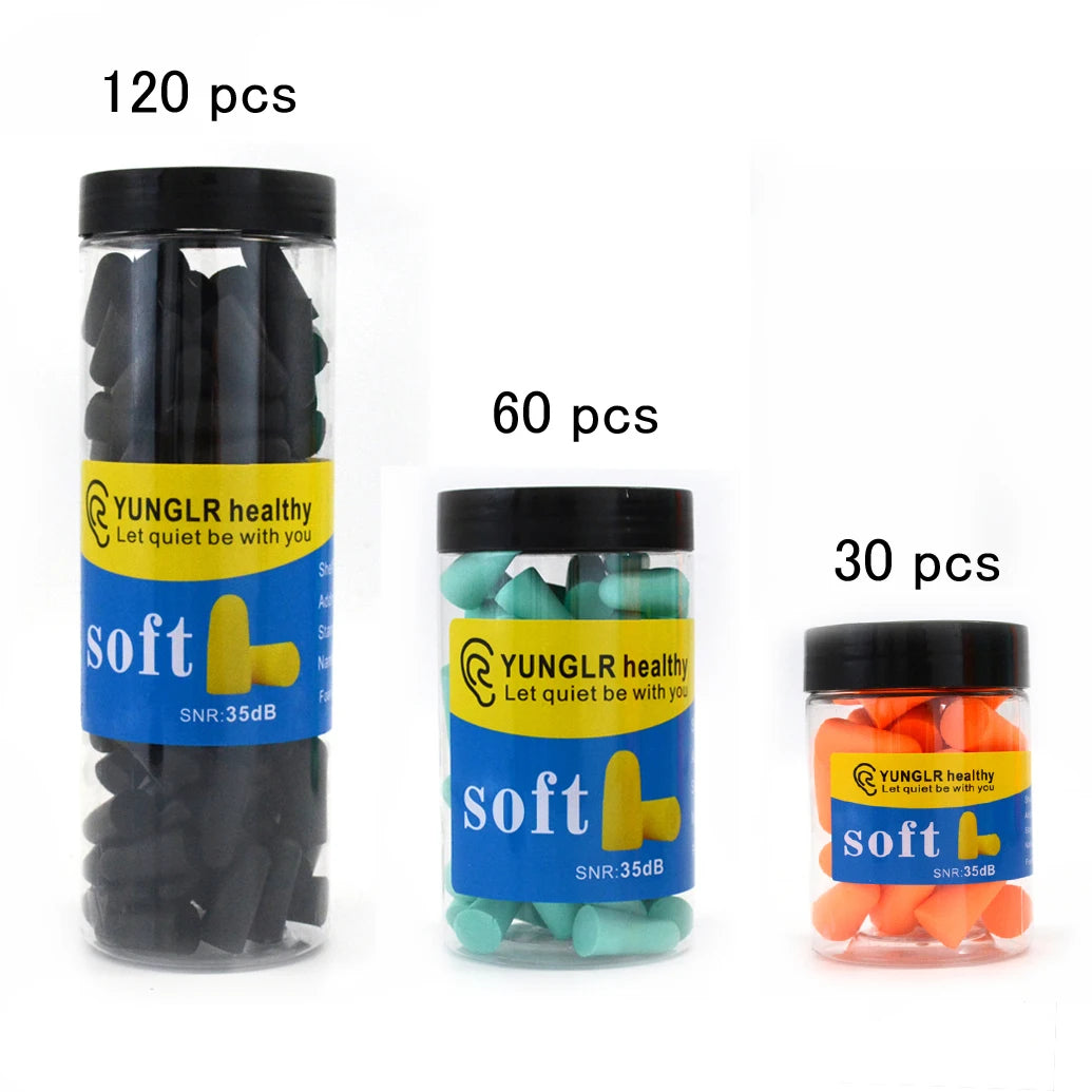 Ear Plugs Earplugs Noise Reduction Ear Plug Foam Oordopjes Slapen Sleep Anti Noise Reduction Music Cancelling Insulation Earplug - Smarsty