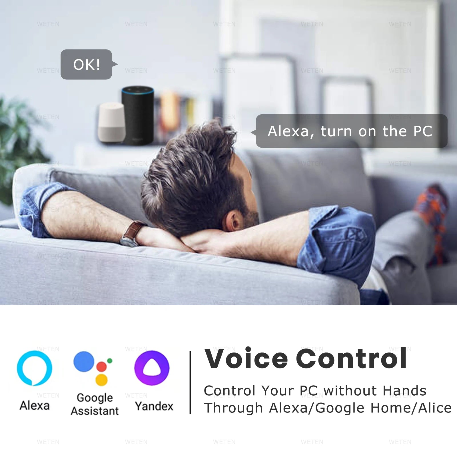 Smart Wifi Power Reset Switch for PC Control - Smarsty