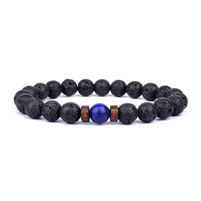 Volcanic Stone Bracelet for Men with Mood Tracking Feature - Smarsty
