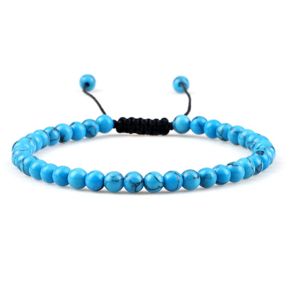 Adjustable Lava Stone Beaded Bracelet for Chakra Healing - Smarsty