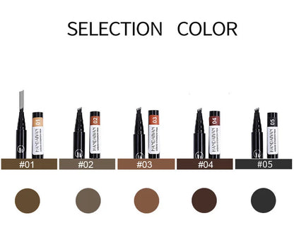 4D Microblading Eyebrow Pen Long Lasting Waterproof Formula - Smarsty