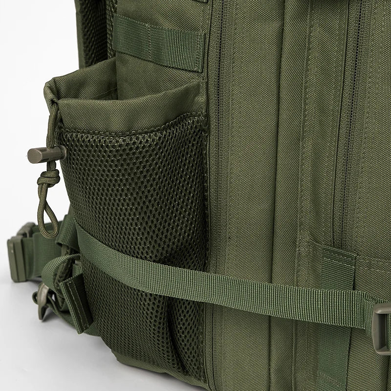 45L Tactical Backpack survival Bag Hunting MOLLE Backpack GYM For Men EDC Outdoor Hiking Rucksack Witch Bottle Holder - Smarsty