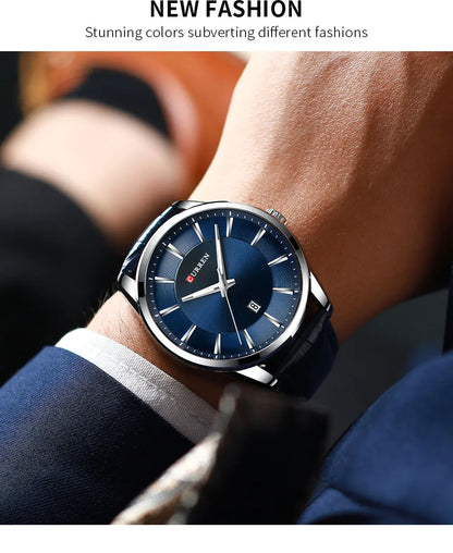CURREN Luxury Quartz Watch for Men with Leather Strap - Smarsty
