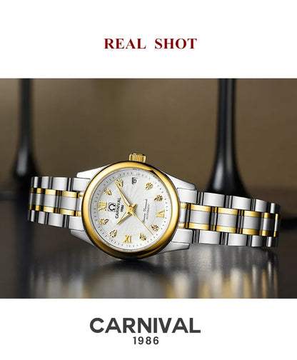 Carnival Luxury Women's Mechanical Watch with Sapphire Crystal - Smarsty