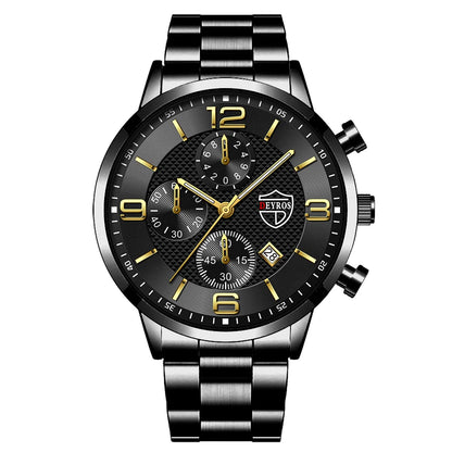 Luxury Stainless Steel Quartz Watch for Men - Smarsty