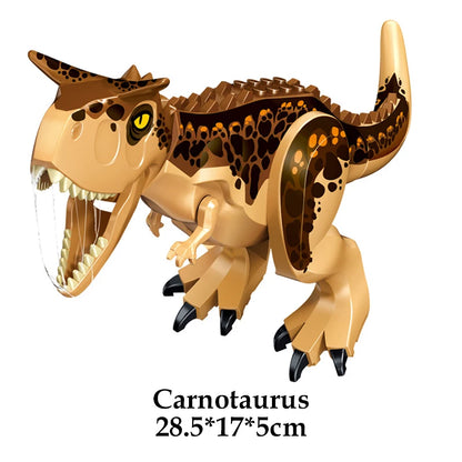 Jurassic Dinosaur World Brutal Raptor T-Rex Triceratops Indominus Rex Model Building Blocks Dino Velociraptor Figure Bricks Toys