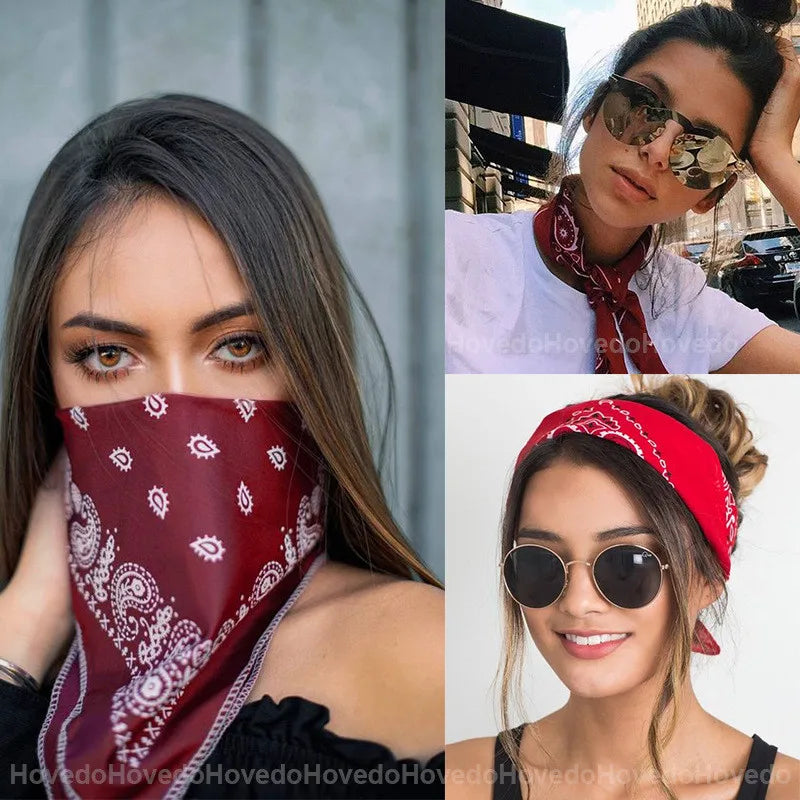 Stylish Bohemian Cotton Bandana Scarf For Women And Girls - Smarsty