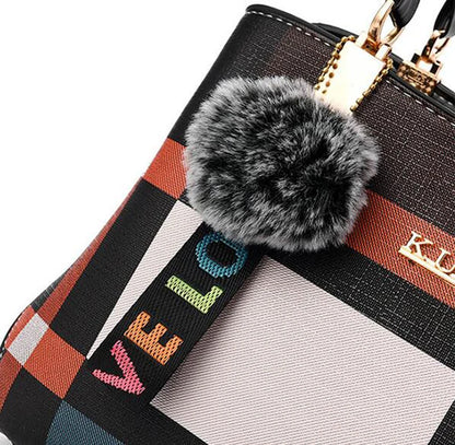 PU Leather Crossbody Handbag For Women With Zipper - Smarsty