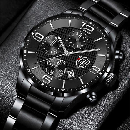 Luxury Stainless Steel Quartz Watch for Men - Smarsty