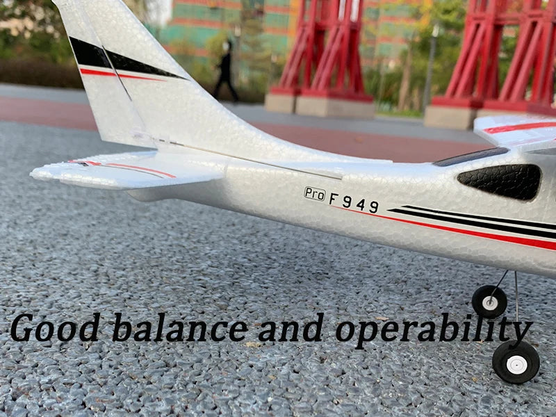 WLtoys F949 2.4G 3D6G 3Ch RC Airplane Fixed Wing Plane Outdoor Toys Drone RTF Upgrade Version Digital Servo F949S With Gyroscope - Smarsty