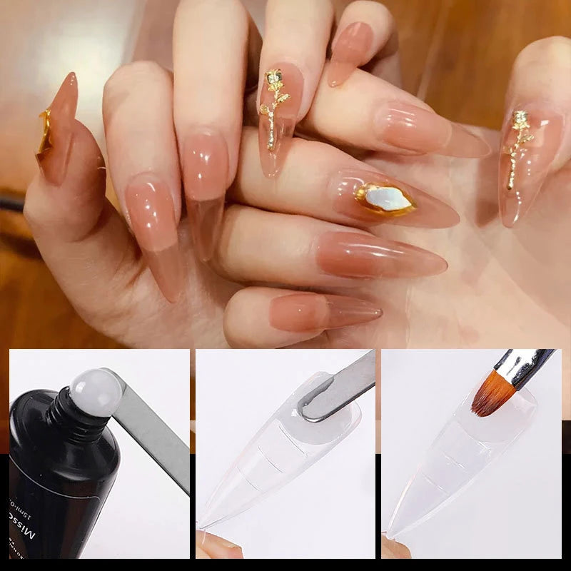 100Pcs Nail Extension Mold Tips for Professional Manicure - Smarsty