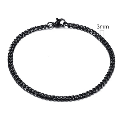 Vnox Men's Stainless Steel Cuban Link Chain Bracelet - Smarsty